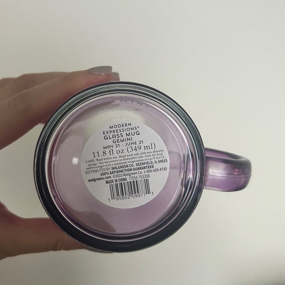 Gemini Zodiac Glass Mug-NWT - Picture 4 of 4